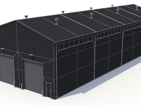 Industriegebäude 27 PBR 3D Modell