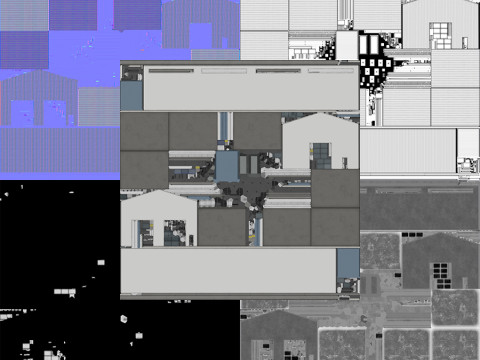 Industriegebäude 27 PBR 3D Modell