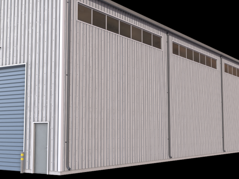 Industriegebäude 27 PBR 3D Modell