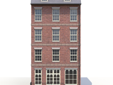 Житловий будинок 6 пбр 3D Модель