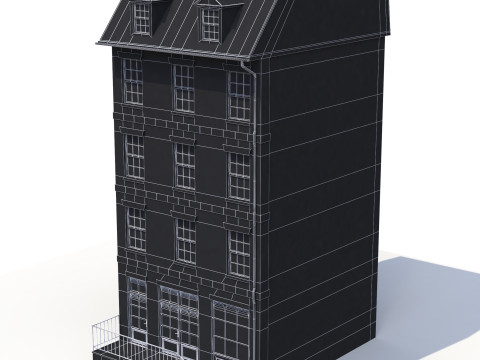 Житловий будинок 6 пбр 3D Модель