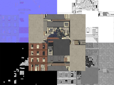 Житловий будинок 6 пбр 3D Модель