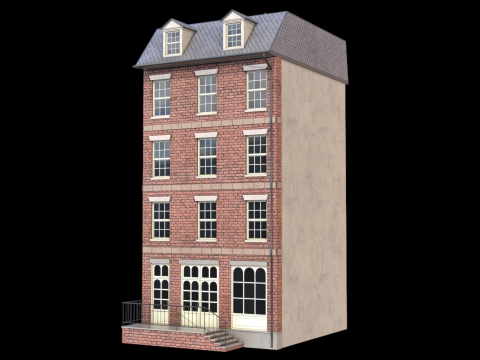 Житловий будинок 6 пбр 3D Модель