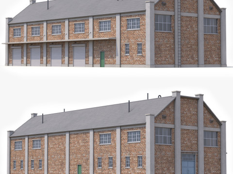 Industrieel Gebouw 29 PBR 3D Model