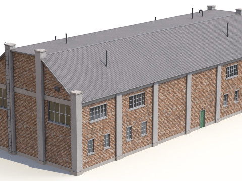 Edificio Industriale 29 PBR Modello 3D
