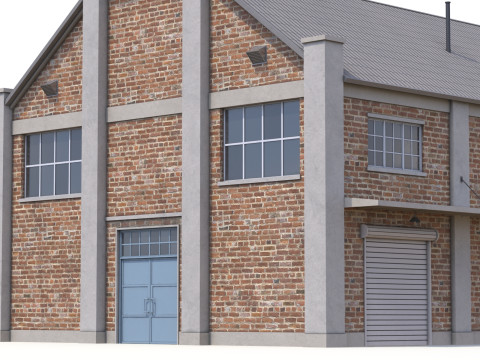 Edificio Industriale 29 PBR Modello 3D