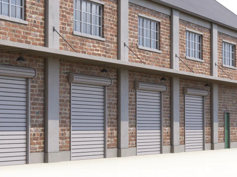 Pr&eacute;dio Industrial 29 PBR Modelo 3D