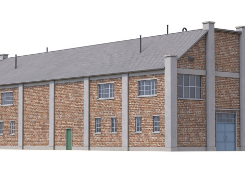 Edificio Industriale 29 PBR Modello 3D