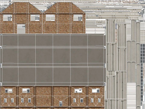 Pr&eacute;dio Industrial 29 PBR Modelo 3D