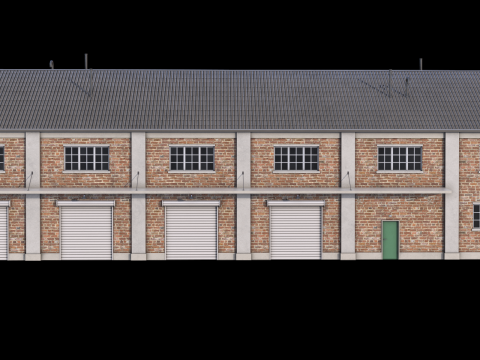 Edificio Industriale 29 PBR Modello 3D