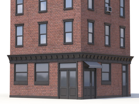 Immeuble 7 PBR Modèle 3D