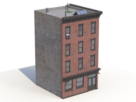 Immeuble 7 PBR Modèle 3D