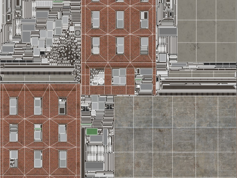 Immeuble 7 PBR Modèle 3D