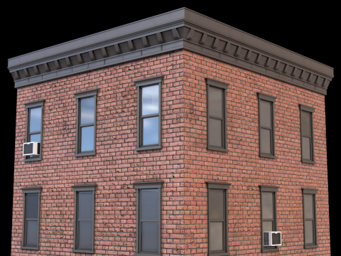 Immeuble 7 PBR Modèle 3D