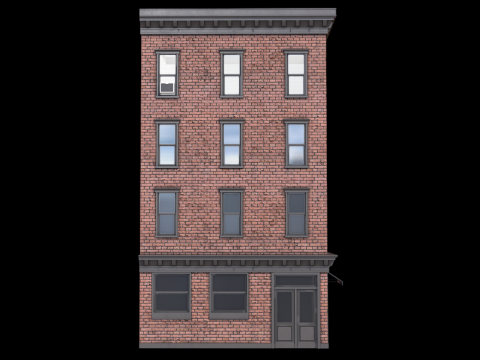 Immeuble 7 PBR Modèle 3D