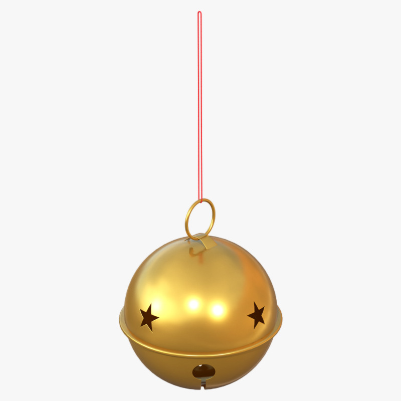 Lonceng Natal Model 3D .c4d .max .obj .3ds .fbx .stl .blend