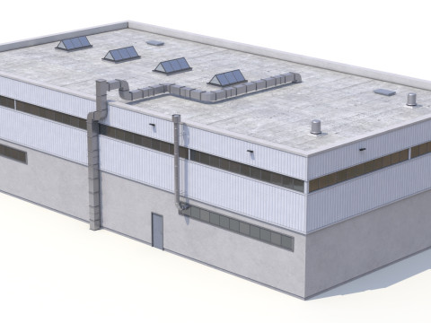 Nave Industrial 31 PBR Modelo 3D