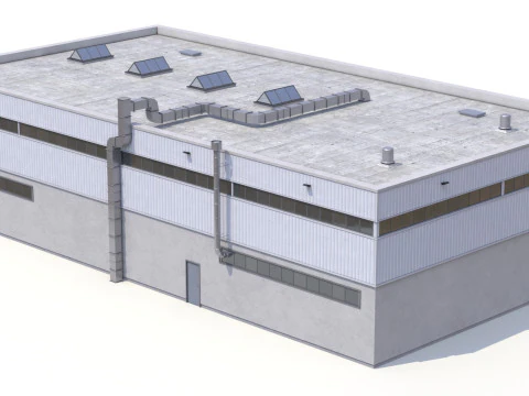 Gedung Industri 31 PBR Model 3D