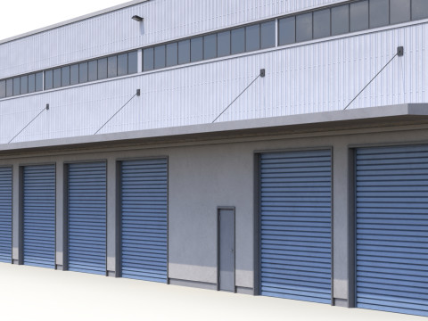 Nave Industrial 31 PBR Modelo 3D