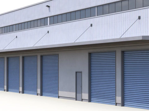 Gedung Industri 31 PBR Model 3D