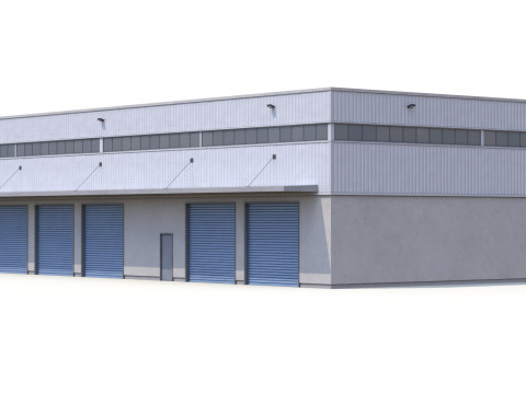 Nave Industrial 31 PBR Modelo 3D