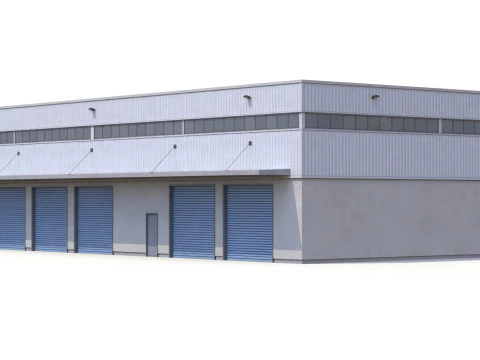 Gedung Industri 31 PBR Model 3D