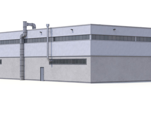 Nave Industrial 31 PBR Modelo 3D
