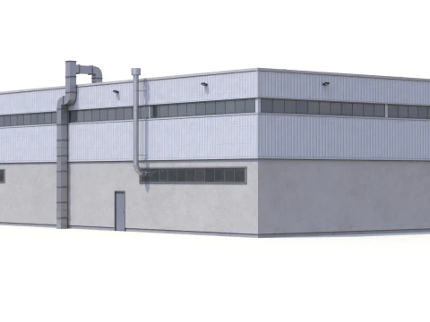 Gedung Industri 31 PBR Model 3D
