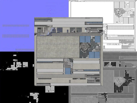 Gedung Industri 31 PBR Model 3D