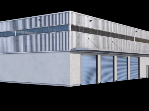 Gedung Industri 31 PBR Model 3D