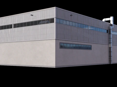 Gedung Industri 31 PBR Model 3D