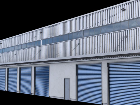 Gedung Industri 31 PBR Model 3D