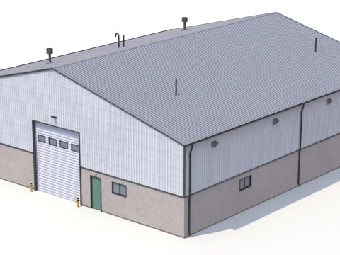 Industrial Building 32 PBR 3D Model