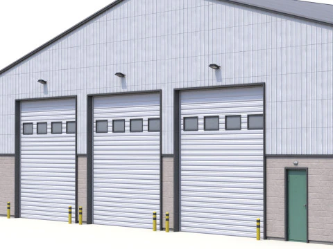 Industrial Building 32 PBR 3D Model