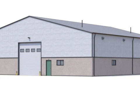Industrial Building 32 PBR 3D Model