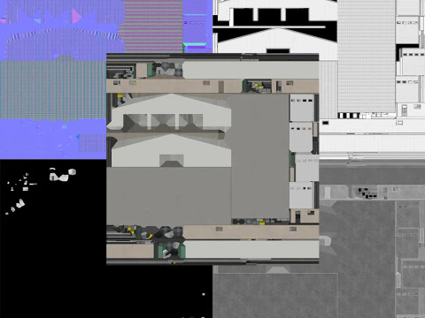 Industrial Building 32 PBR 3D Model