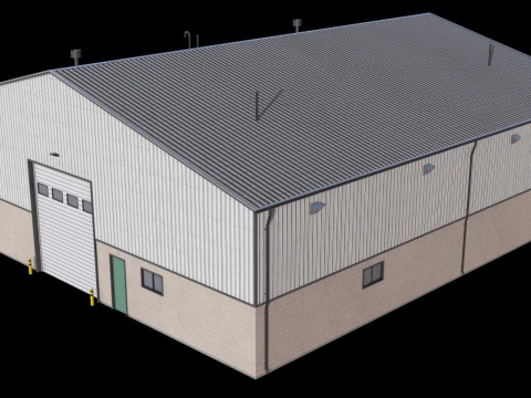 Industrial Building 32 PBR 3D Model