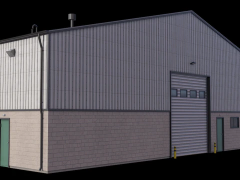 Industrial Building 32 PBR 3D Model