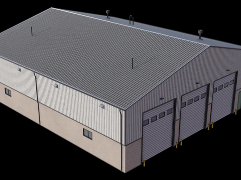 Industrial Building 32 PBR 3D Model