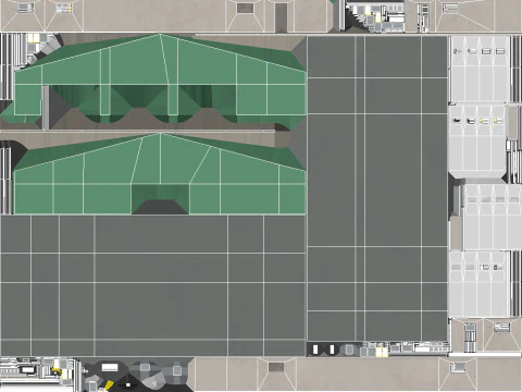 Gedung Industri Hijau 32 PBR Model 3D