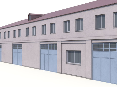 Edificio Industriale 33 PBR Modello 3D