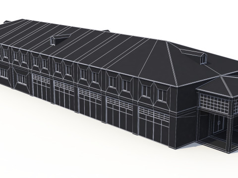 Edificio Industriale 33 PBR Modello 3D