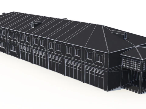 Industriegeb&auml;ude 33 PBR 3D Modell