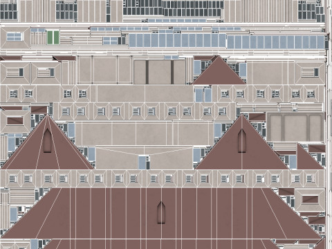 Edificio Industriale 33 PBR Modello 3D