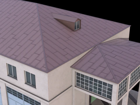 Industriegeb&auml;ude 33 PBR 3D Modell