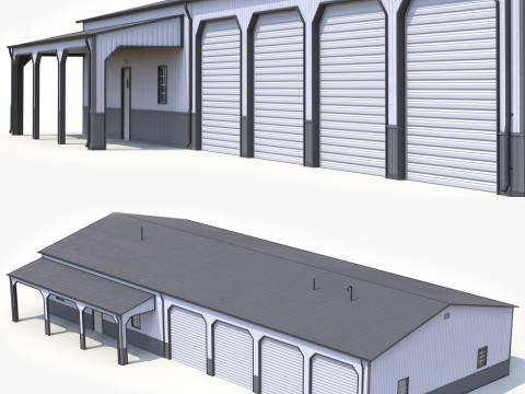 Gedung Industri 34 PBR Model 3D