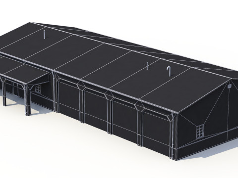 Edificio Industriale 34 PBR Modello 3D