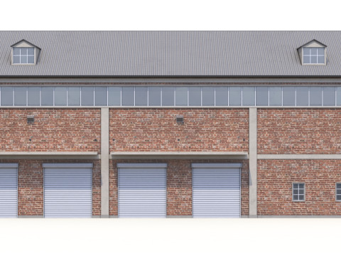 Bangunan Industri Batako 35 PBR Model 3D