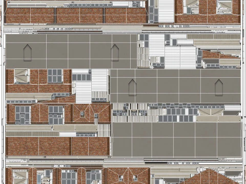 Brick Industrial Building 35 PBR 3D Model