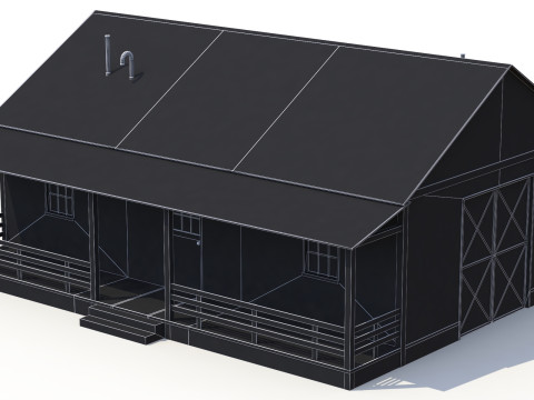 Casa de Fazenda Modelo 3D